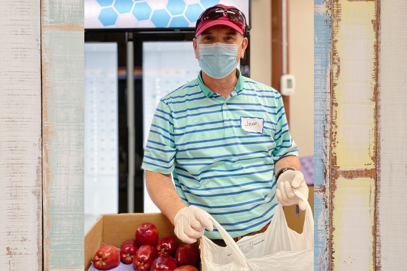 United Methodist Jeff Marsh has become a regular volunteer since his retirement in early 2020. Photo courtesy of Hannah Connor, BFT.