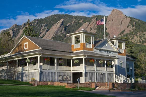 The Dining Hall at Colorado Chautauqua National Historic Landmark. Photo by Jonathan B. Auerbach.