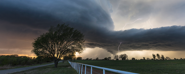 Tornado touching down by artist Kelly DeLay for the Clouds 365 Project - 2009-2014